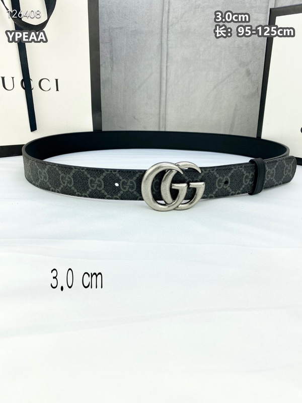 Gucci belt 30mmX95-125cm  8L (126)