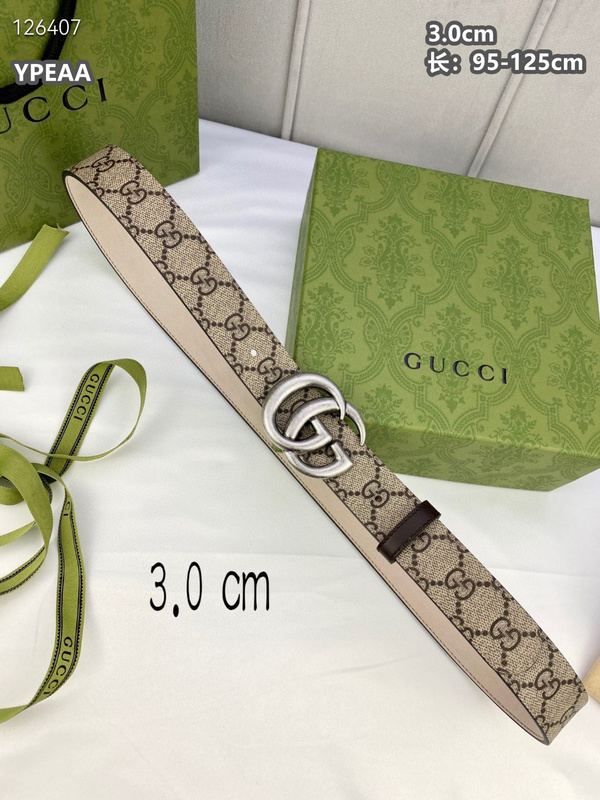 Gucci belt 30mmX95-125cm  8L (130)