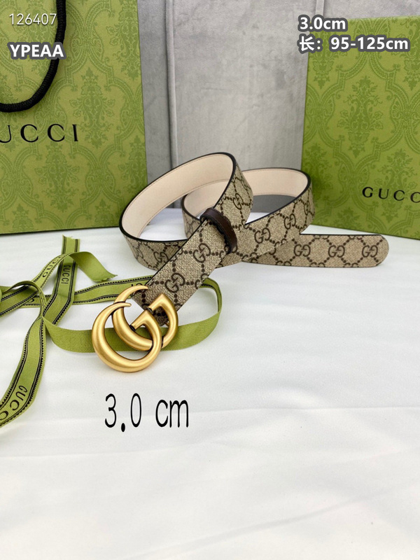 Gucci belt 30mmX95-125cm  8L (131)