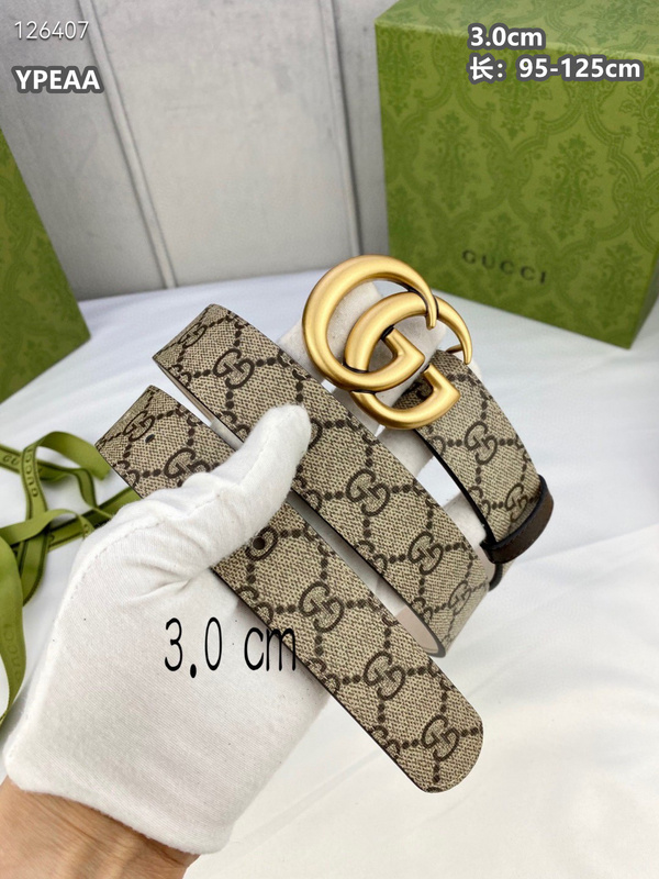 Gucci belt 30mmX95-125cm  8L (133)