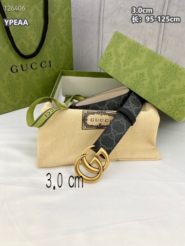 Gucci belt 30mmX95-125cm  8L (137)