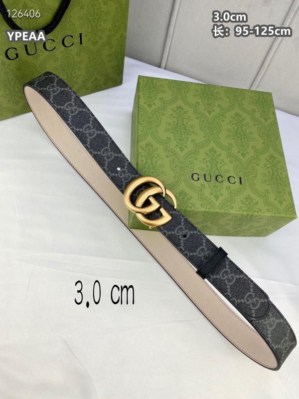 Gucci belt 30mmX95-125cm  8L (138)