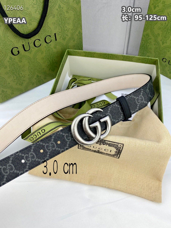 Gucci belt 30mmX95-125cm  8L (140)