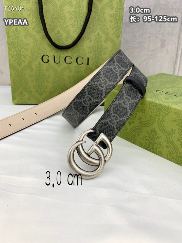 Gucci belt 30mmX95-125cm  8L (141)