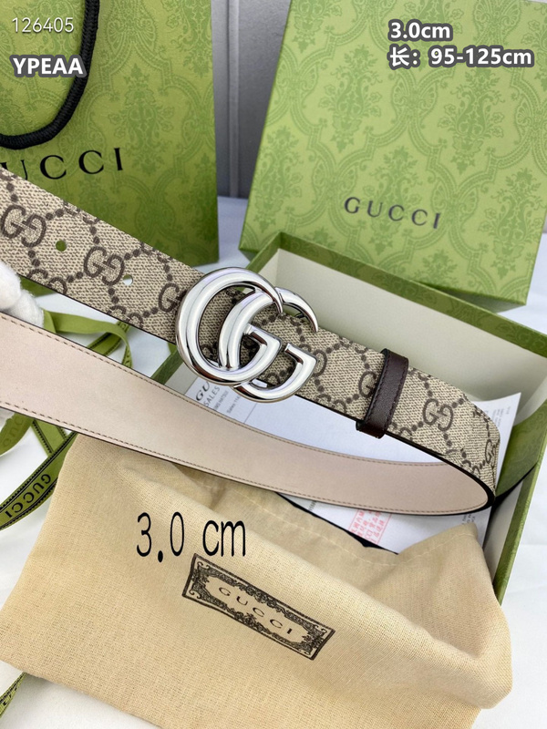 Gucci belt 30mmX95-125cm  8L (144)