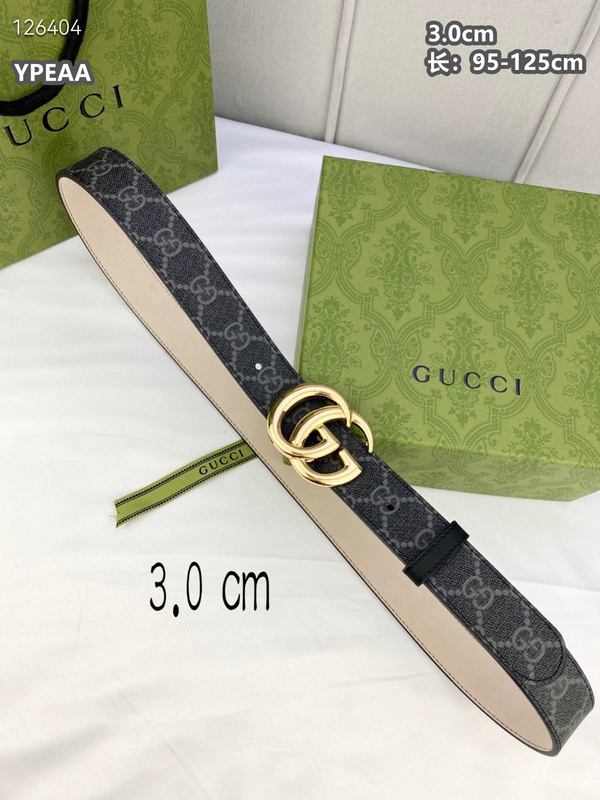 Gucci belt 30mmX95-125cm  8L (154)