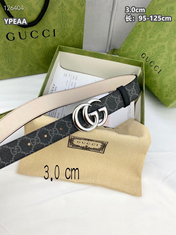 Gucci belt 30mmX95-125cm  8L (157)