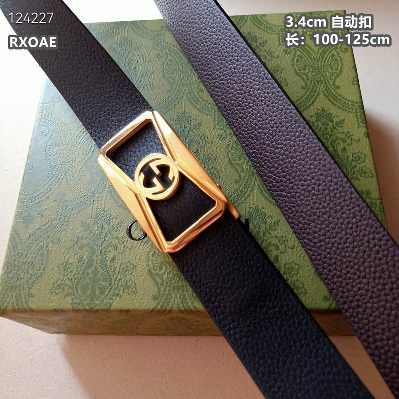 Gucci belt 34mmX100-125cm 8L (182)