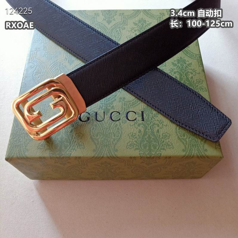 Gucci belt 34mmX100-125cm 8L (190)