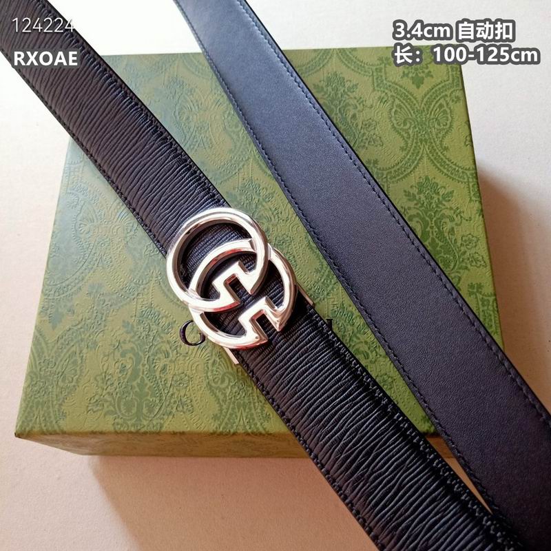 Gucci belt 34mmX100-125cm 8L (196)