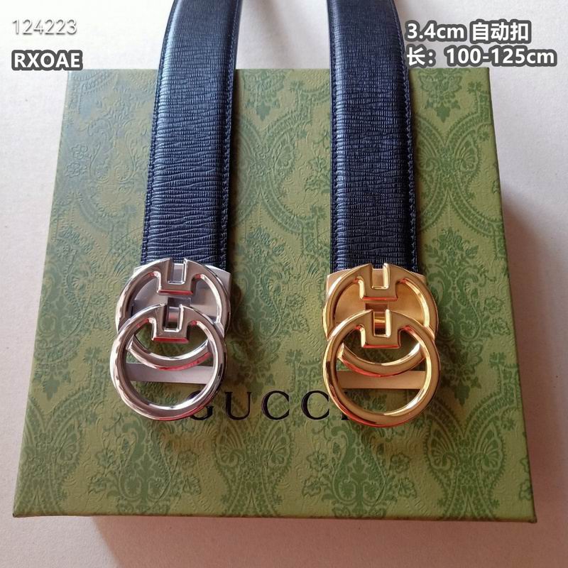 Gucci belt 34mmX100-125cm 8L (197)