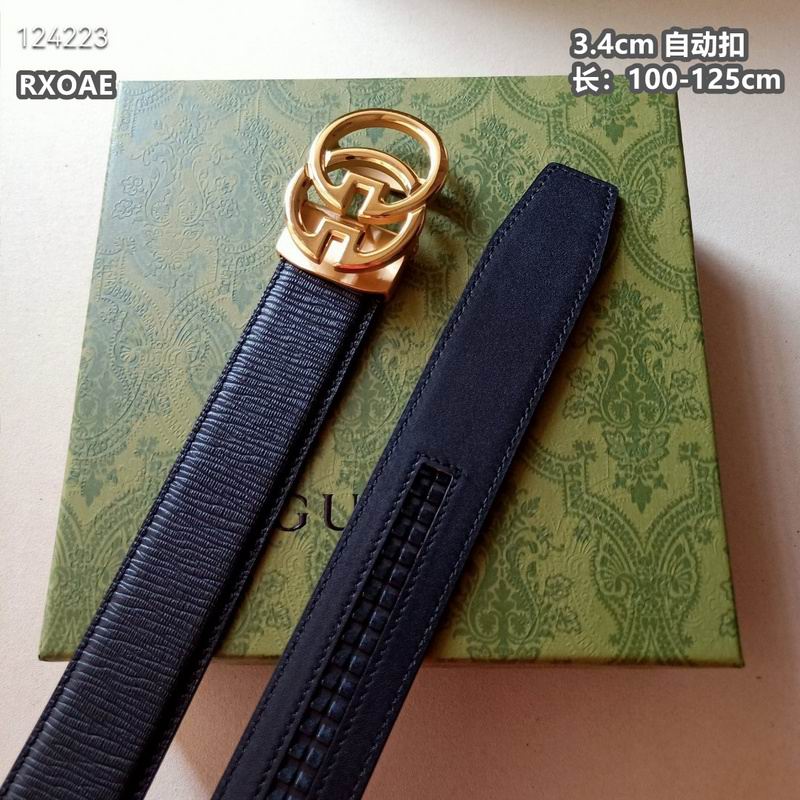 Gucci belt 34mmX100-125cm 8L (199)