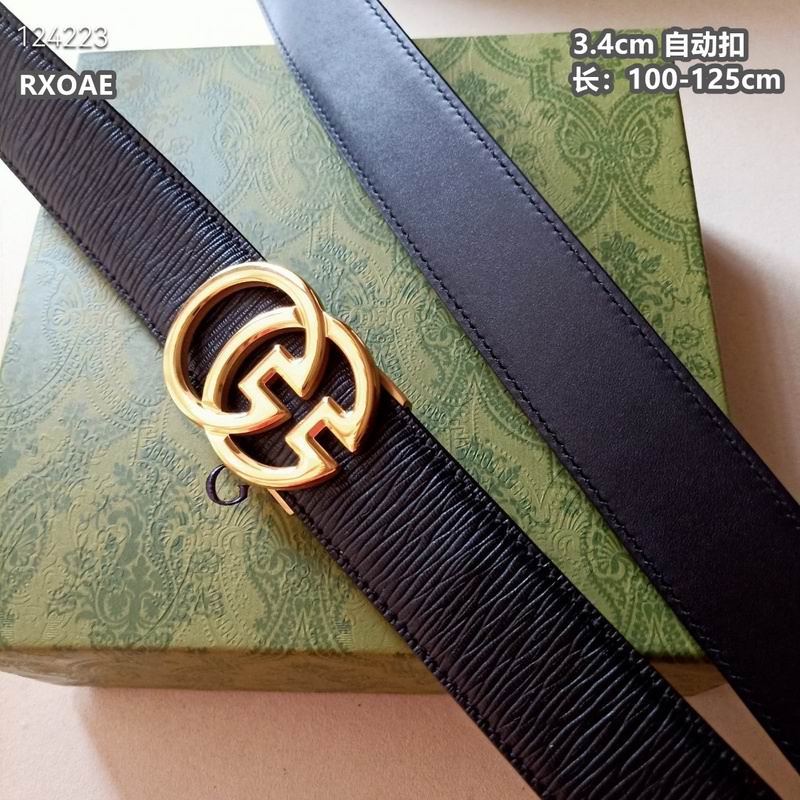 Gucci belt 34mmX100-125cm 8L (200)
