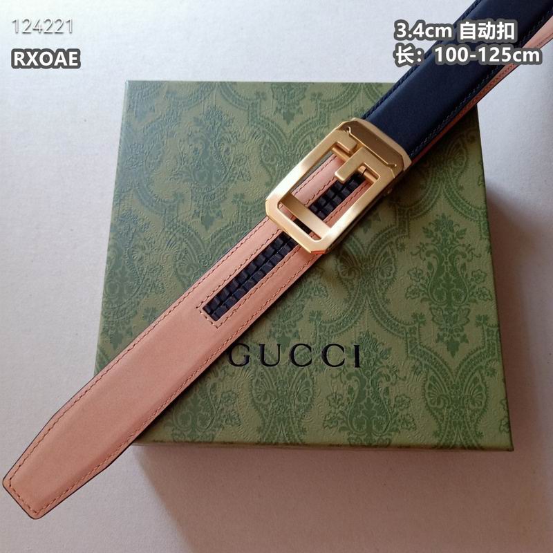 Gucci belt 34mmX100-125cm 8L (207)