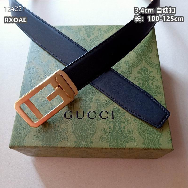 Gucci belt 34mmX100-125cm 8L (208)