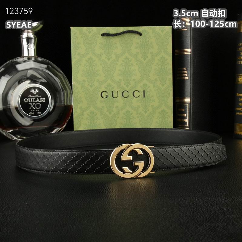 Gucci belt 35mmX100-125cm 8L (374)