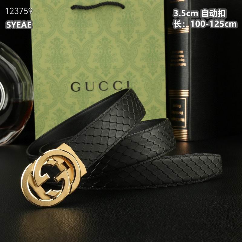 Gucci belt 35mmX100-125cm 8L (376)