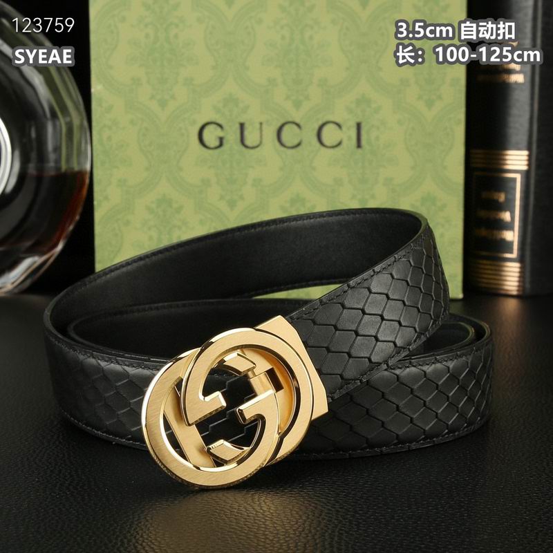 Gucci belt 35mmX100-125cm 8L (377)