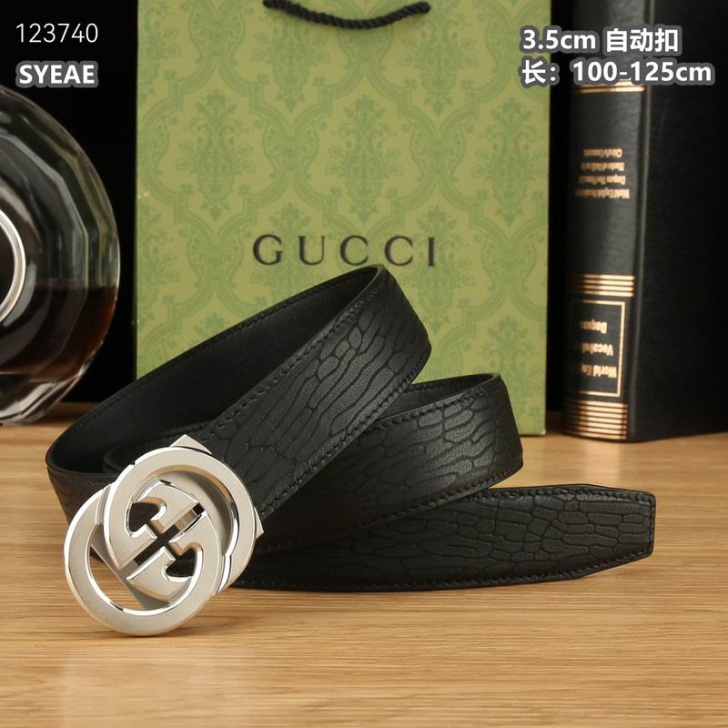Gucci belt 35mmX100-125cm 8L (440)