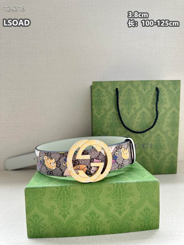 Gucci belt 38mmX100-125cm 8L (80)