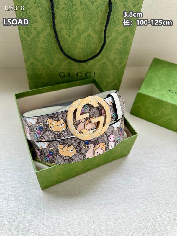 Gucci belt 38mmX100-125cm 8L (81)