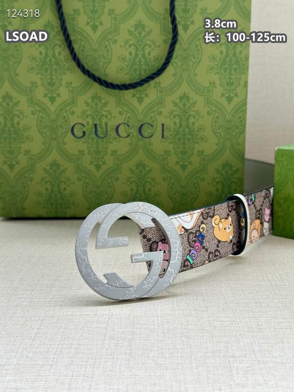 Gucci belt 38mmX100-125cm 8L (82)