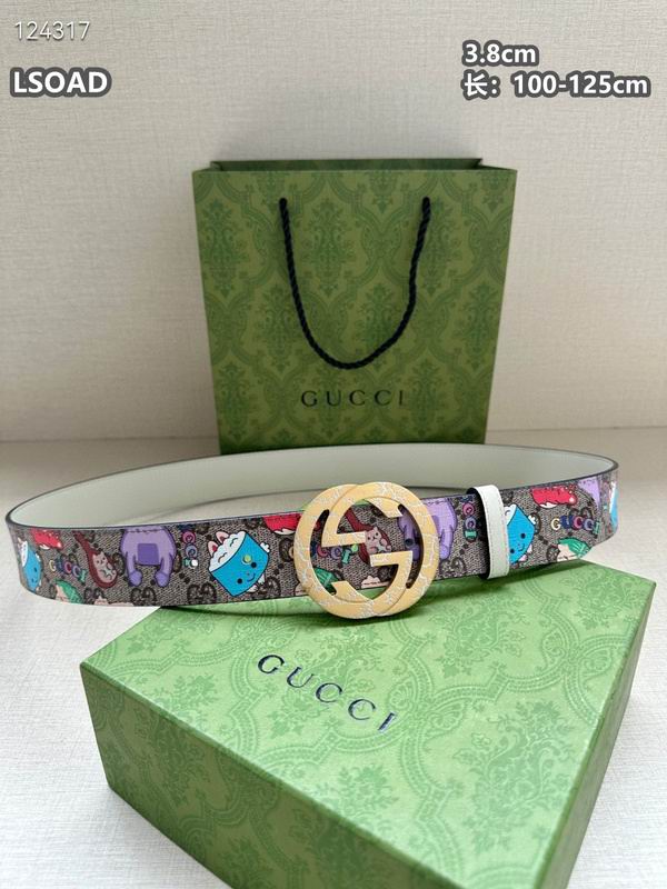 Gucci belt 38mmX100-125cm 8L (85)