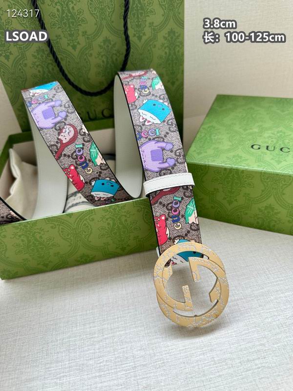 Gucci belt 38mmX100-125cm 8L (87)