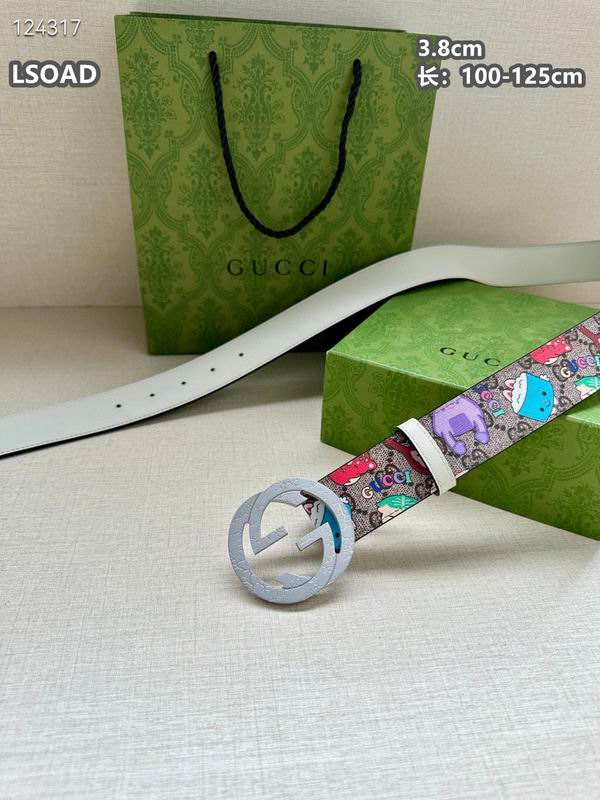 Gucci belt 38mmX100-125cm 8L (88)