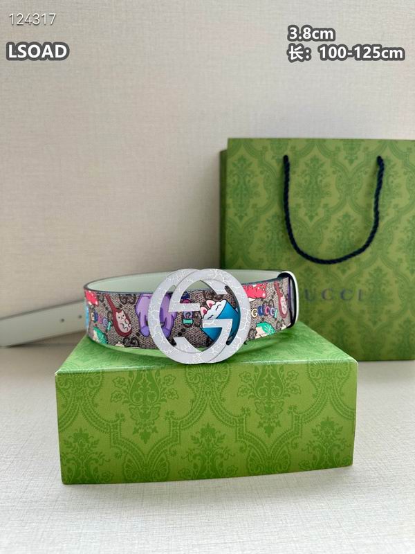 Gucci belt 38mmX100-125cm 8L (89)