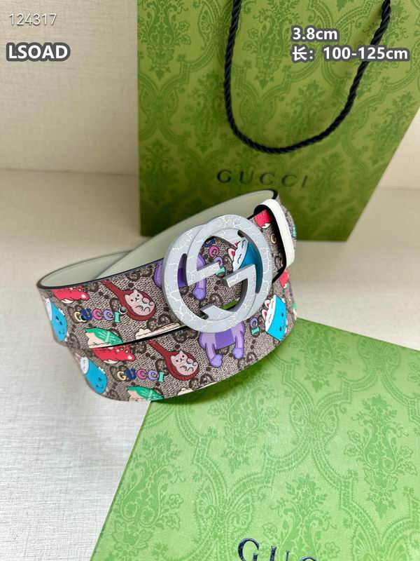 Gucci belt 38mmX100-125cm 8L (90)