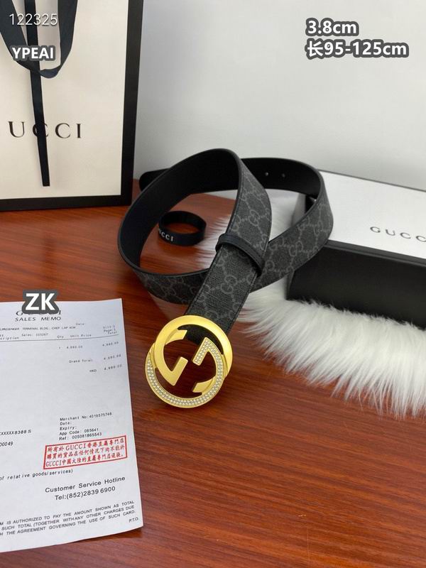 Gucci belt 38mmX95-125cm 8L (358)