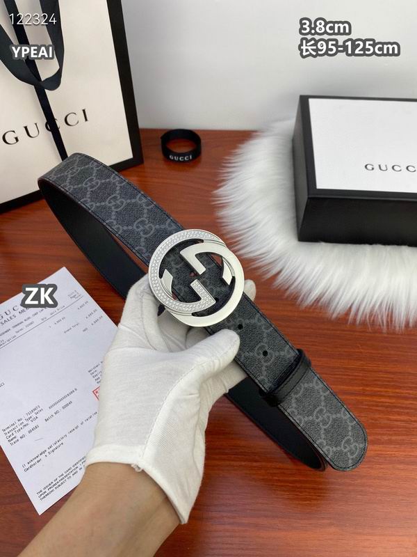 Gucci belt 38mmX95-125cm 8L (363)