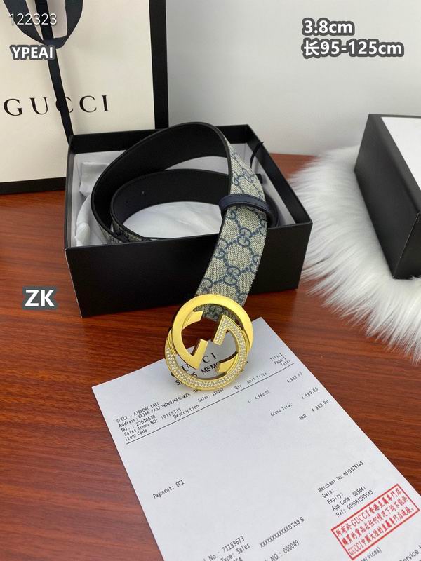 Gucci belt 38mmX95-125cm 8L (364)