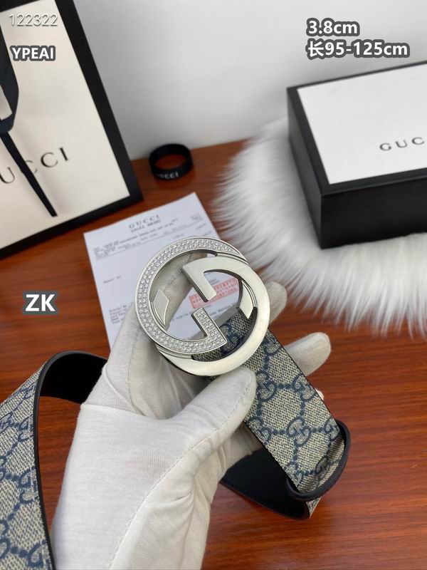 Gucci belt 38mmX95-125cm 8L (368)