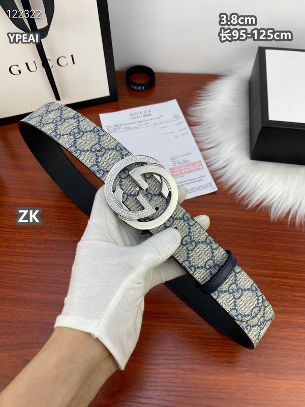 Gucci belt 38mmX95-125cm 8L (371)