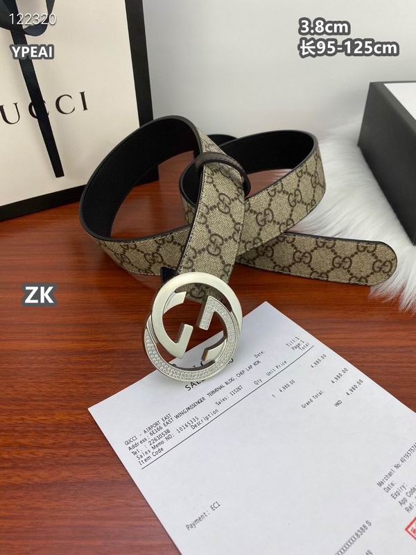 Gucci belt 38mmX95-125cm 8L (377)