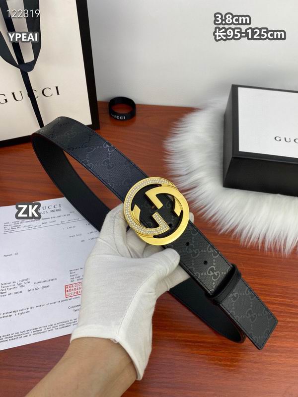 Gucci belt 38mmX95-125cm 8L (384)