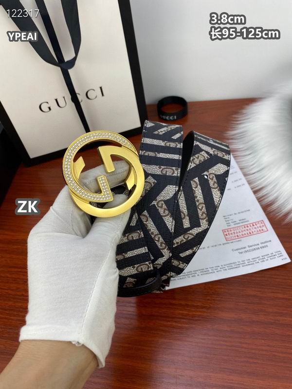 Gucci belt 38mmX95-125cm 8L (385)