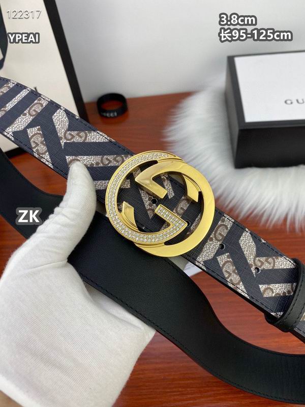 Gucci belt 38mmX95-125cm 8L (386)