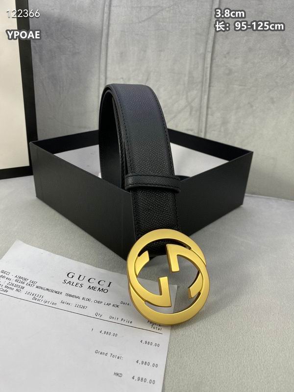 Gucci belt 38mmX95-125cm 8L (393)