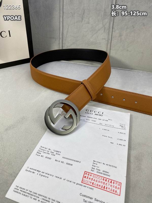 Gucci belt 38mmX95-125cm 8L (402)