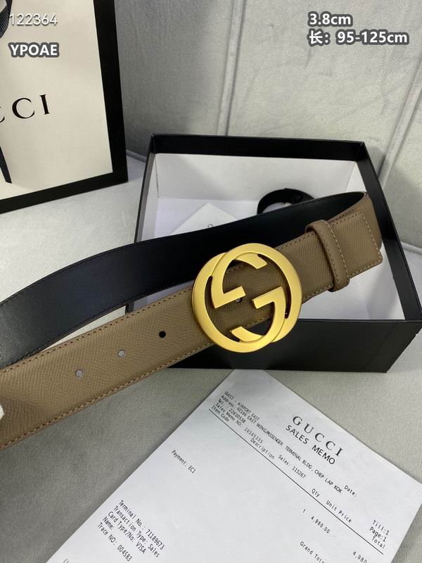 Gucci belt 38mmX95-125cm 8L (407)