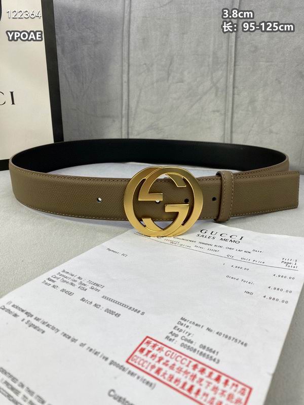 Gucci belt 38mmX95-125cm 8L (409)