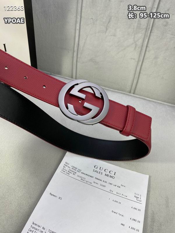 Gucci belt 38mmX95-125cm 8L (414)