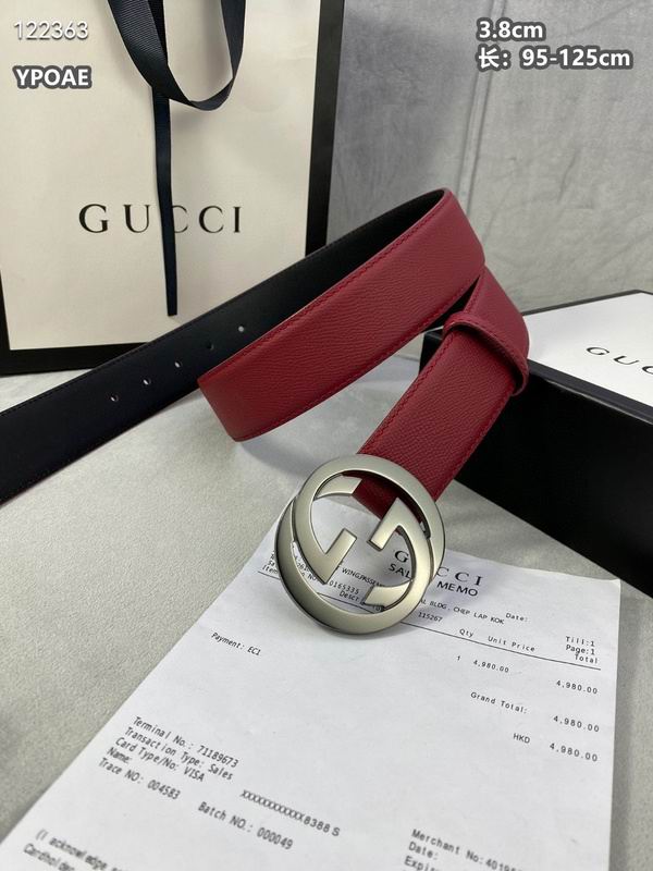 Gucci belt 38mmX95-125cm 8L (415)