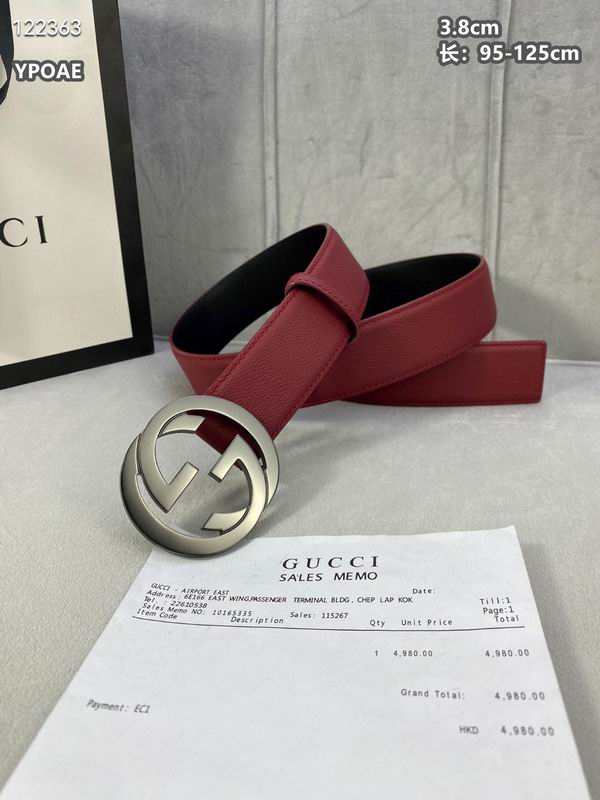 Gucci belt 38mmX95-125cm 8L (416)