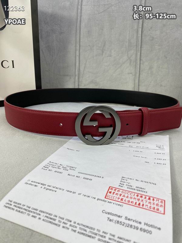 Gucci belt 38mmX95-125cm 8L (417)