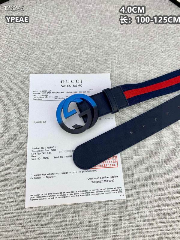 Gucci belt 40mmX100-125cm 8L (589)