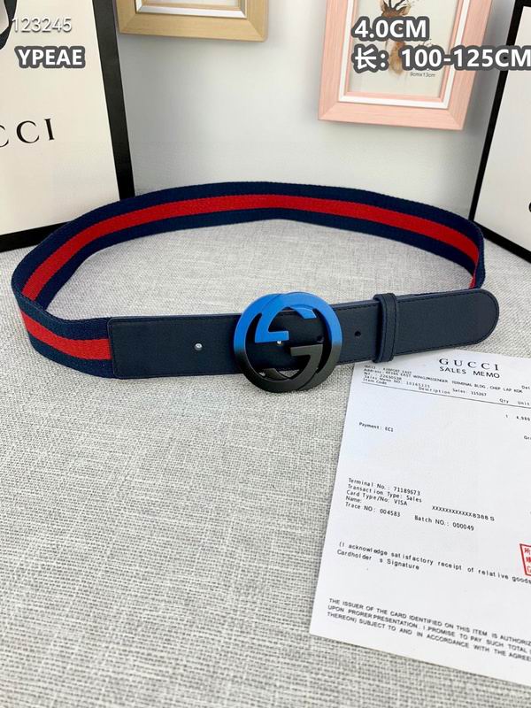 Gucci belt 40mmX100-125cm 8L (592)